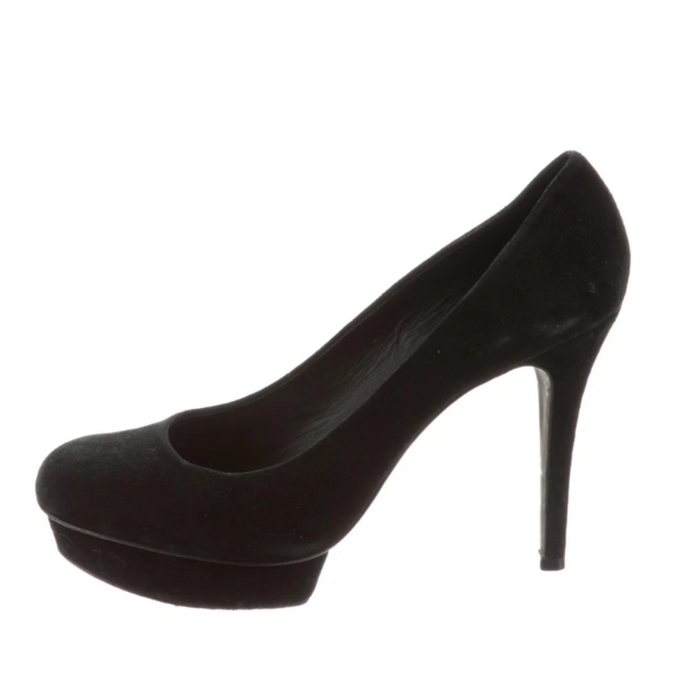 Black Suede Platform Pump - image 3
